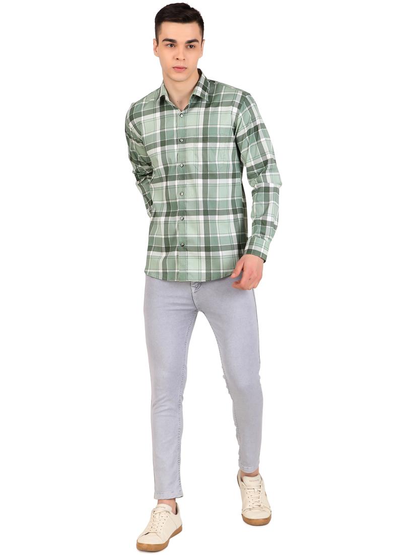 men checkered cotton casual shirt - 21238614 - Standard Image - 3