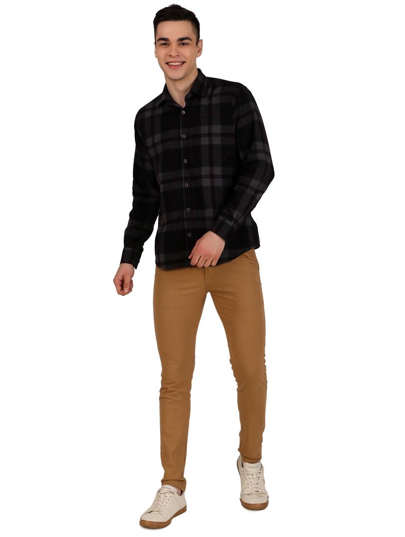 men checkered cotton casual shirt - 21238618 - Standard Image - 3