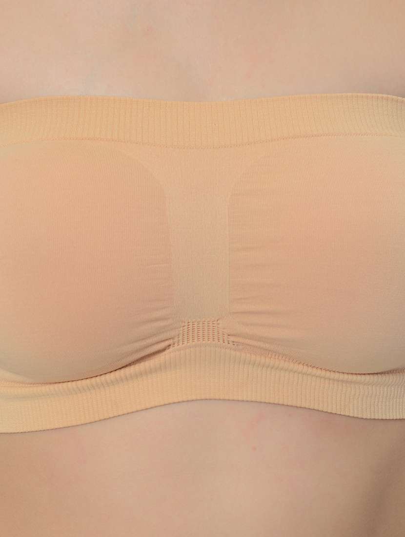 women multicolored set of 3 solid tube bra - 21239360 -  Standard Image - 8