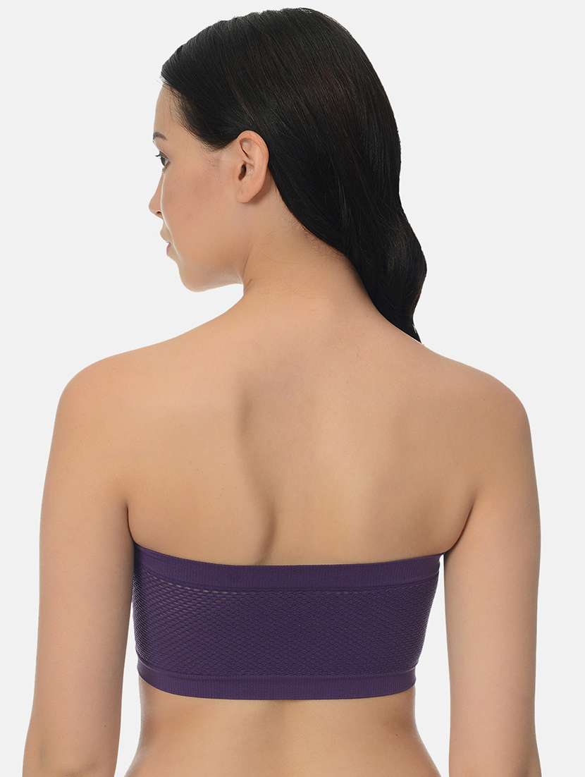 women multicolored set of 3 solid tube bra - 21239361 - Standard Image - 3