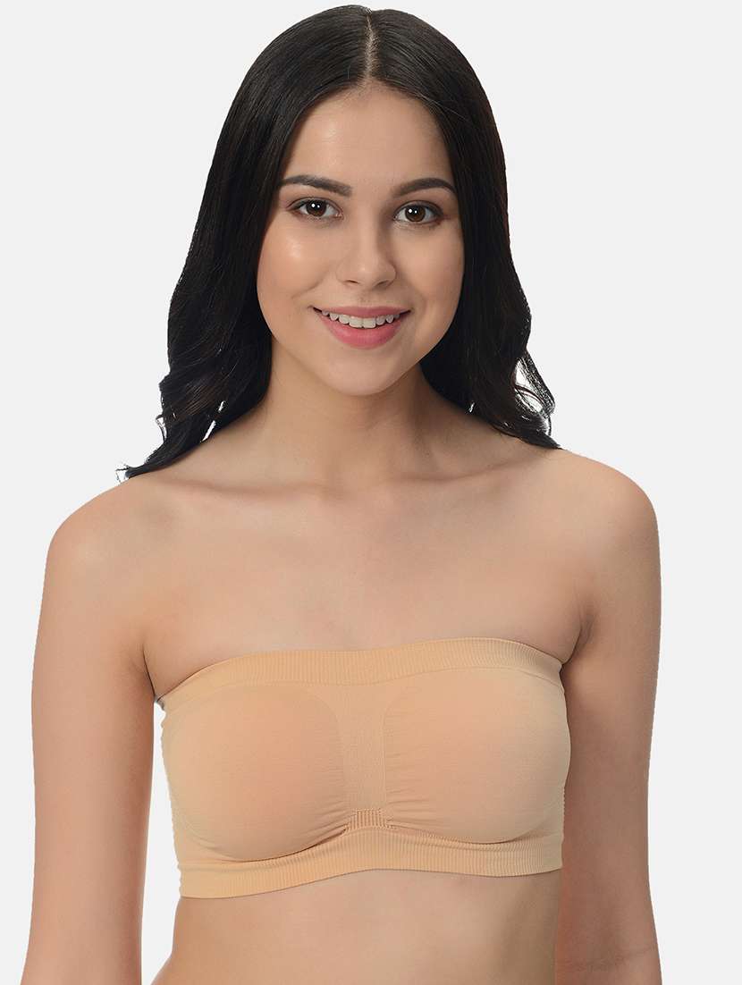 women multicolored set of 3 solid tube bra - 21239361 - Standard Image - 5