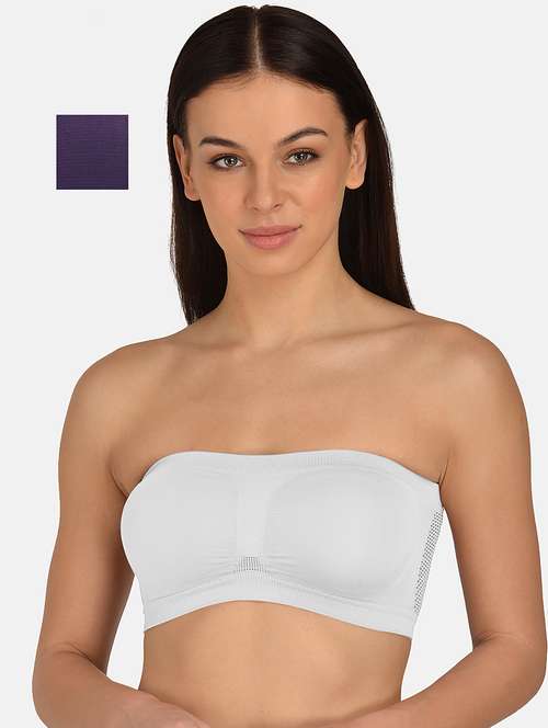women multicolored set of 2 solid tube bra - 21239366 -  Standard Image - 0