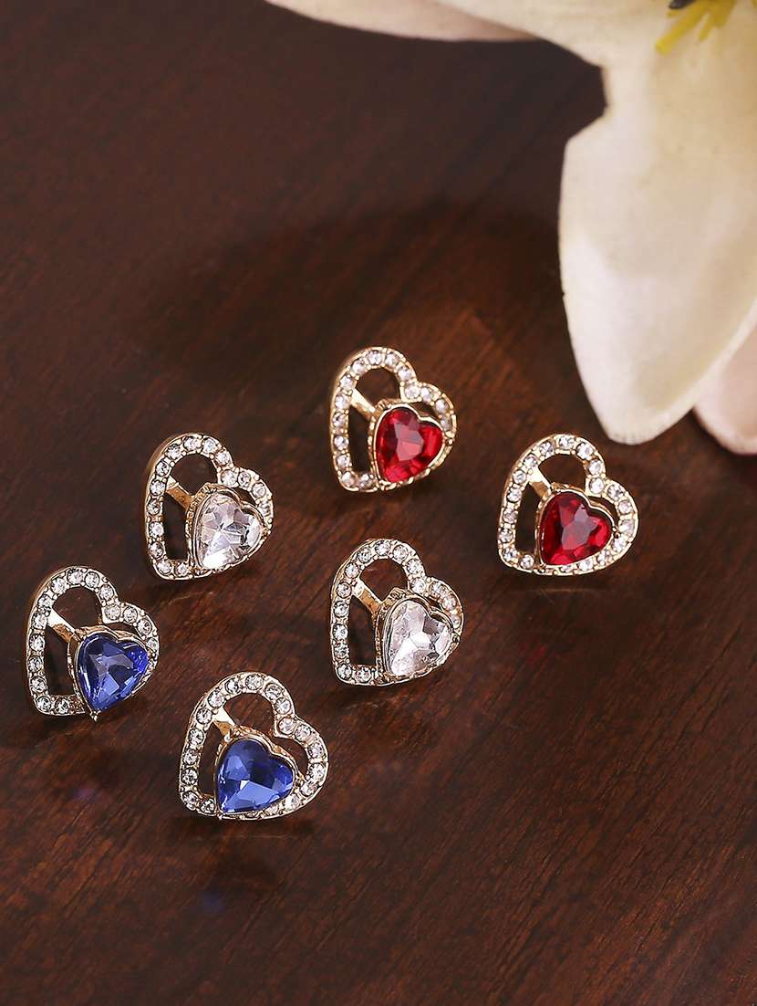 multi colored alloy studs earring