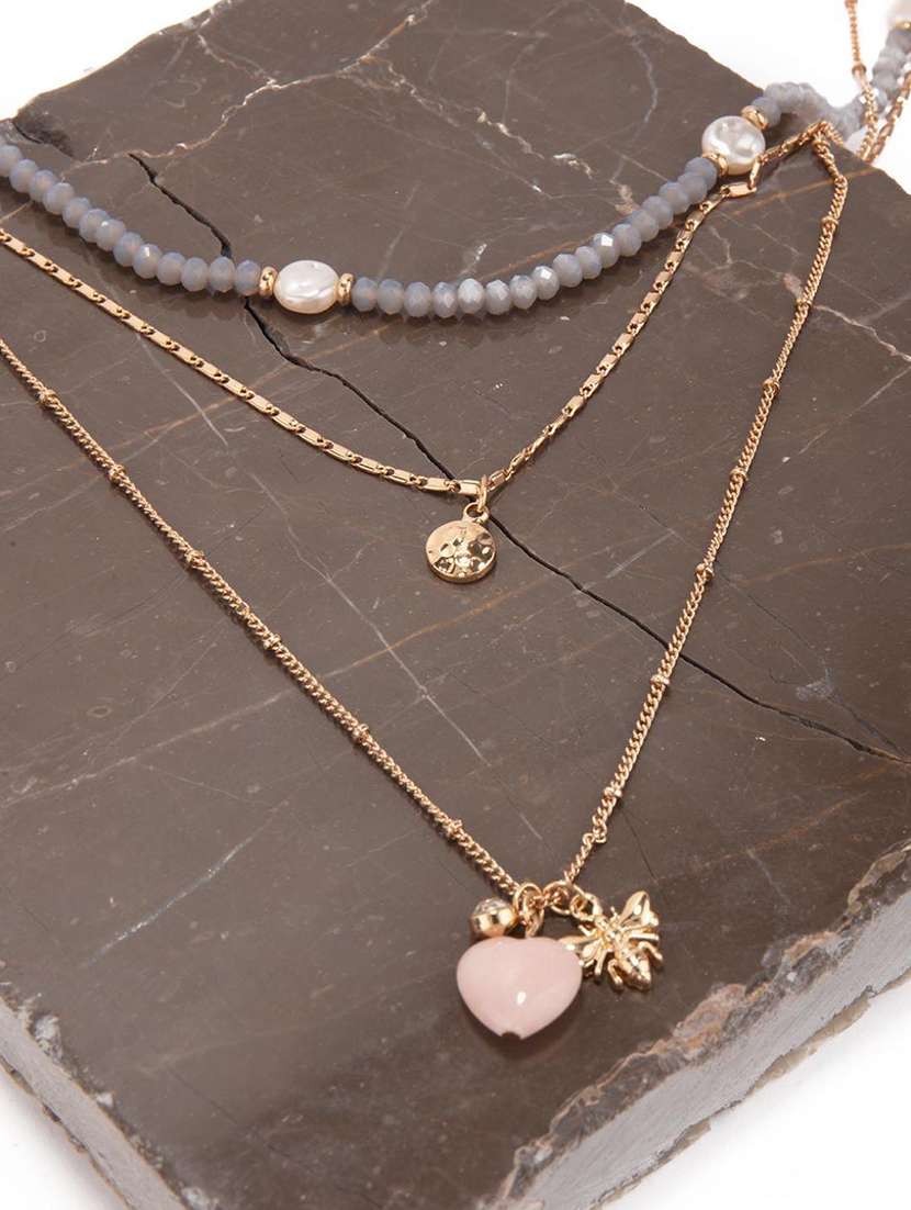 gold metal chain necklace