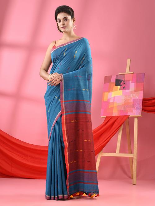 women self design handloom saree with blouse - 21240636 - Standard Image - 0