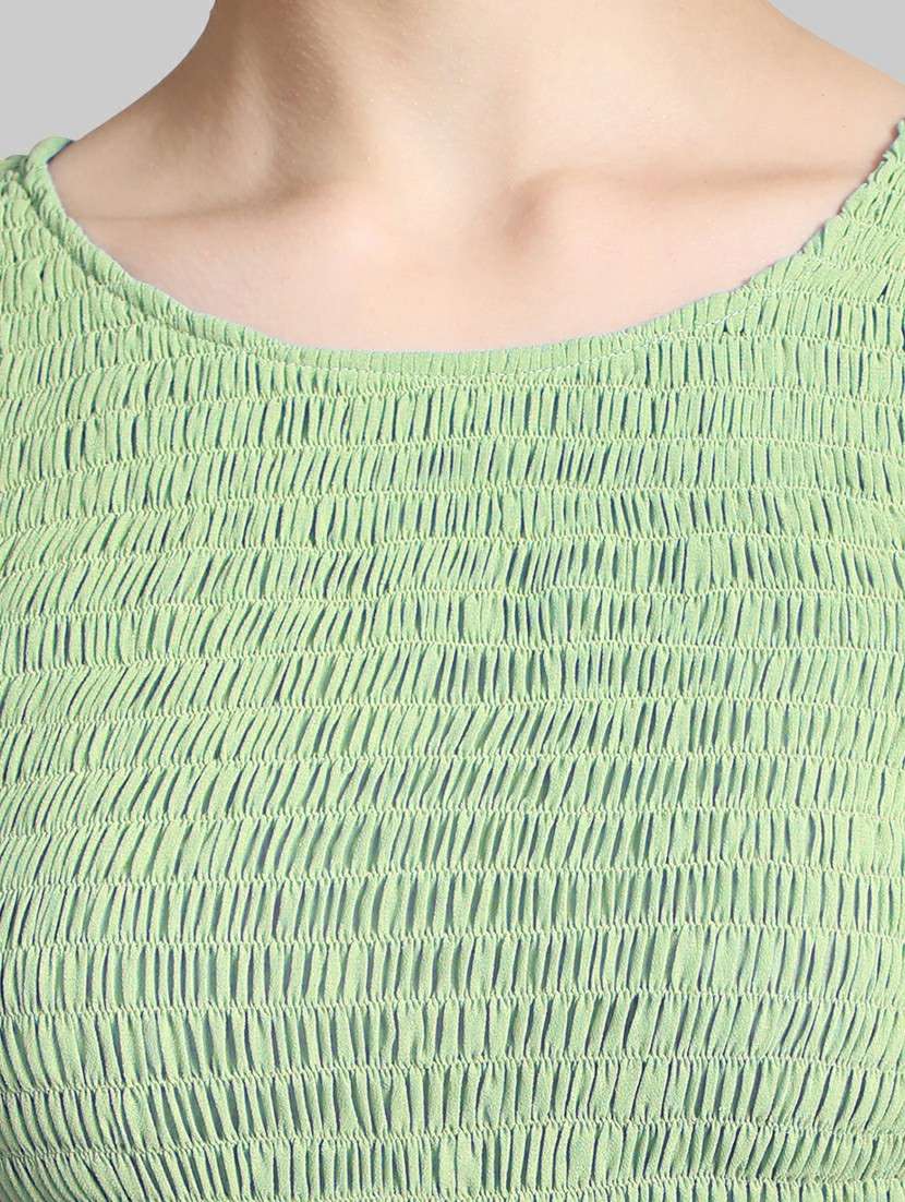 olive georgette fit & flare dress - 21241252 - Standard Image - 3