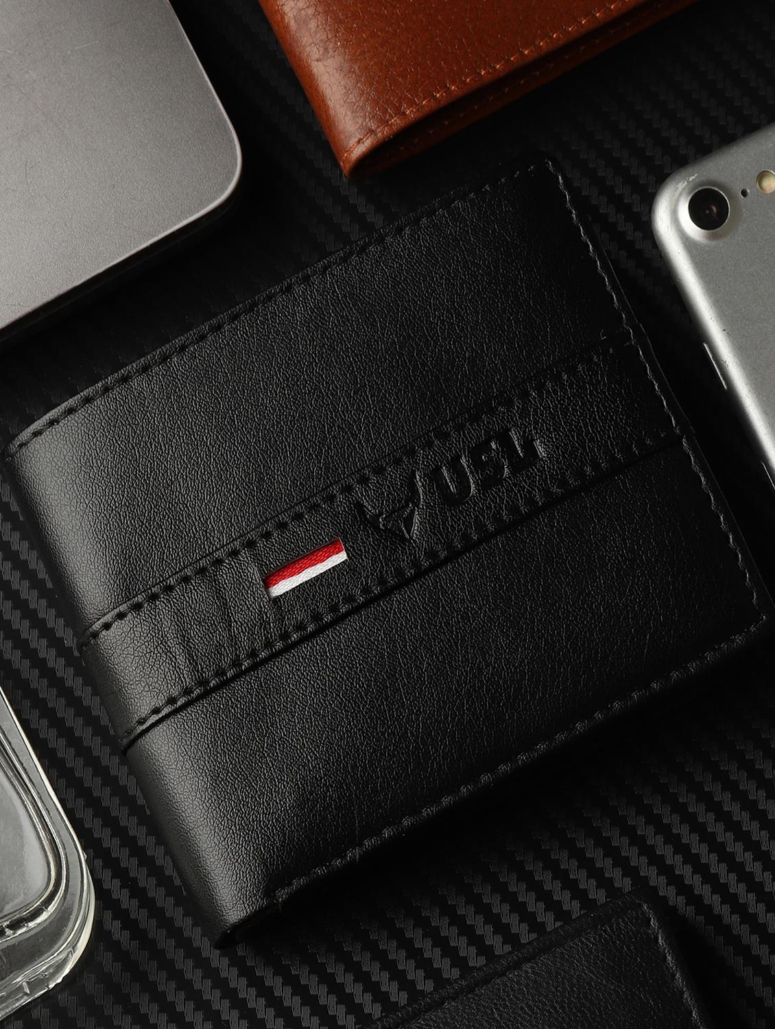 black leatherette wallet - 21241431 -  Zoom Image - 0