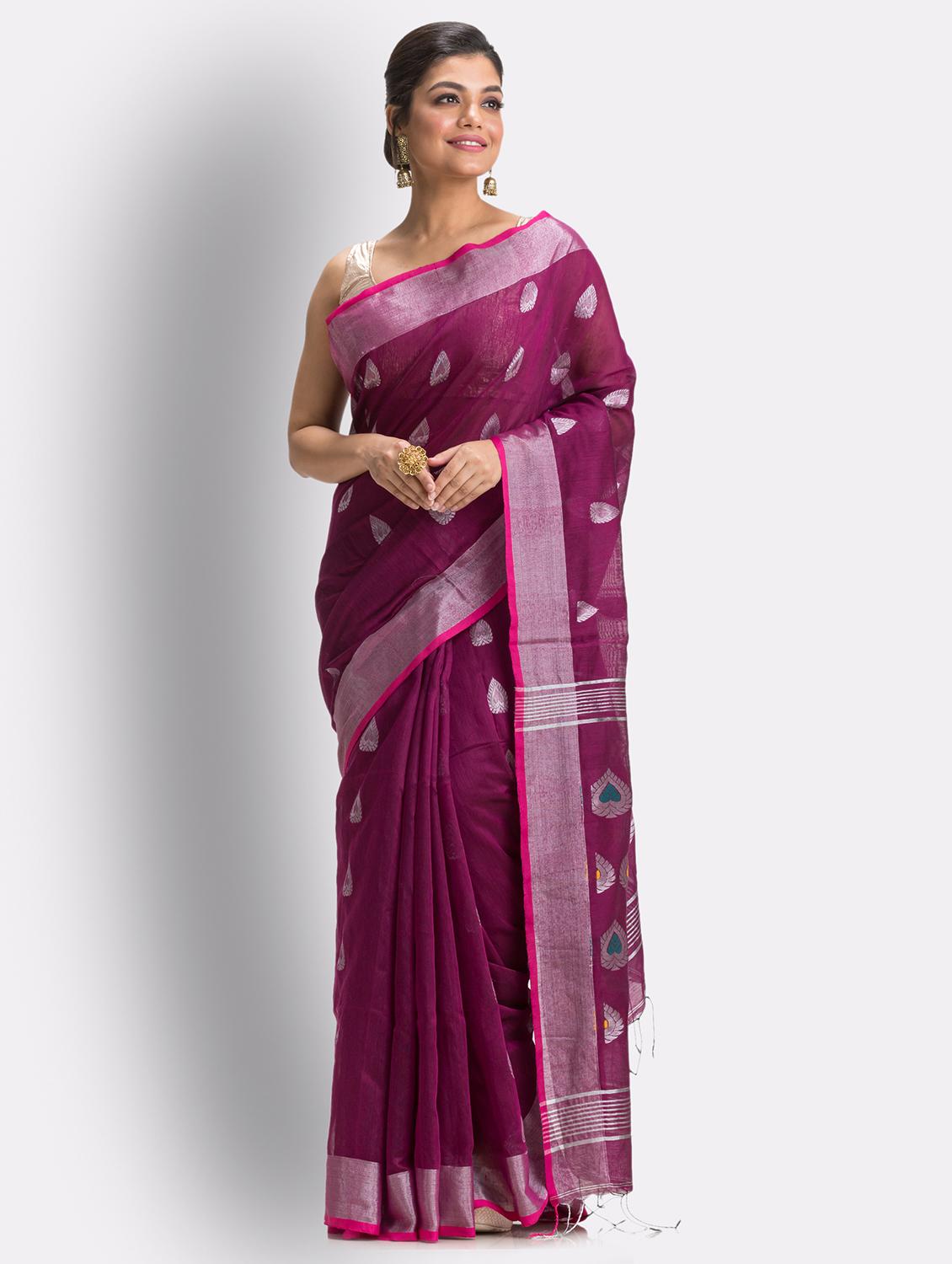 women self design handloom saree - 21241706 - Zoom Image - 0