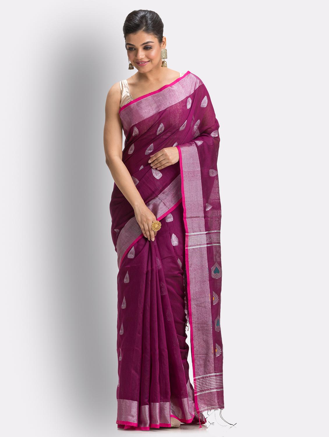 women self design handloom saree - 21241706 - Standard Image - 3
