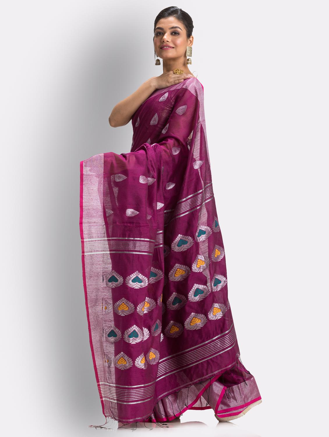 women self design handloom saree - 21241706 - Standard Image - 5