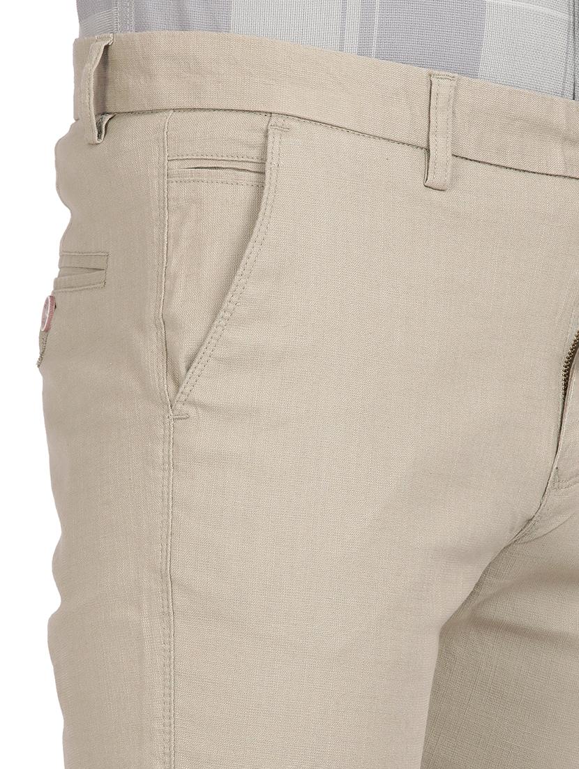 men solid mid rise chinos - 21242431 - Standard Image - 5