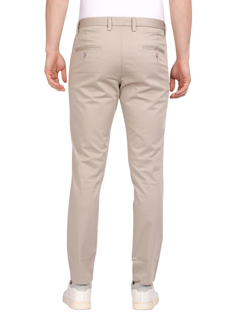 cream cotton chinos casual trousers - 21242449 - Standard Image - 3