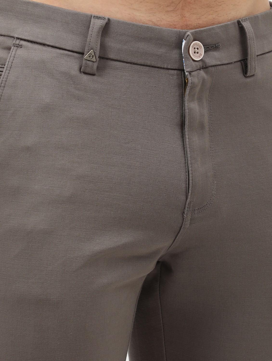 grey cotton chinos casual trousers - 21242456 - Standard Image - 5