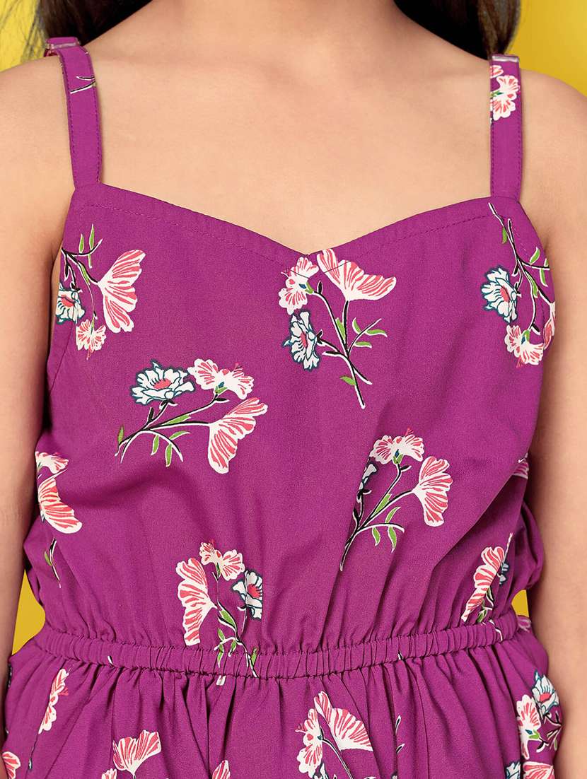 girls floral printed full length set - 21242830 -  Standard Image - 3