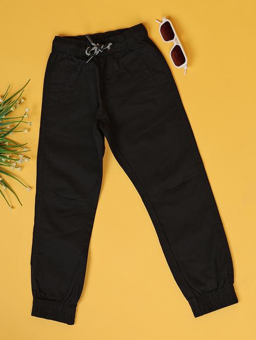 boys cotton solids joggers - 21244184 -  Standard Image - 0