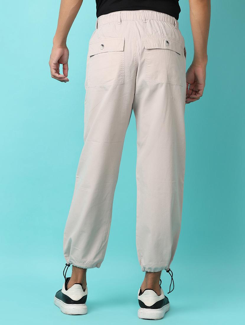 men mid rise solid joggers - 21244202 - Standard Image - 3