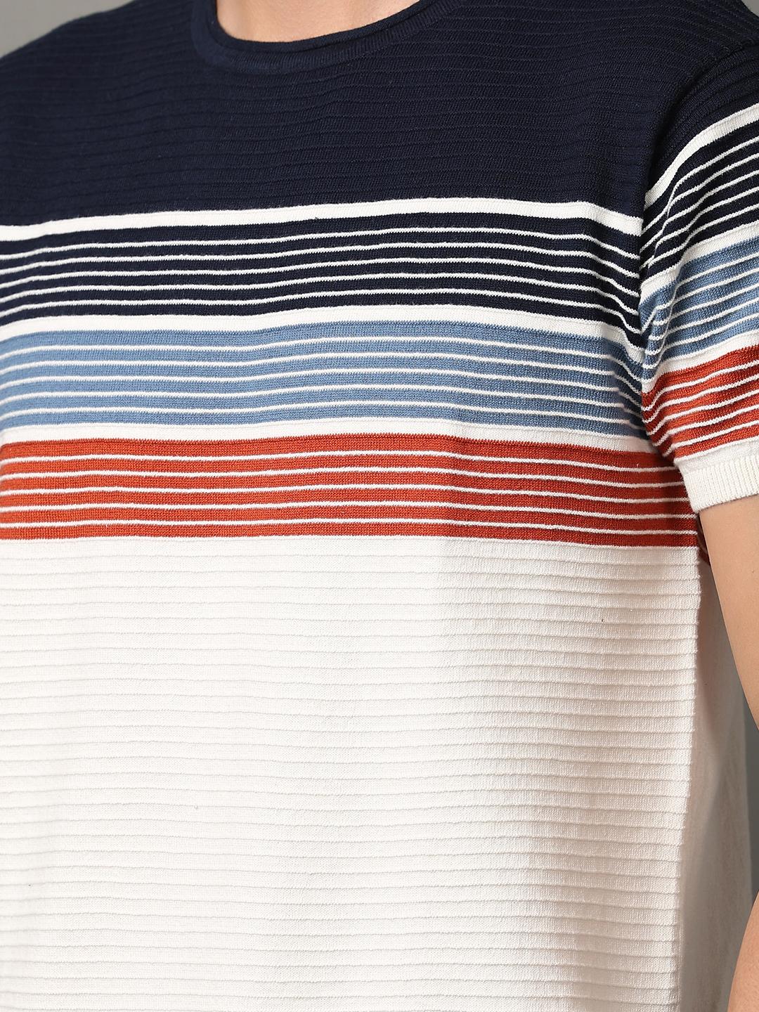 off white cotton front print tshirt - 21244235 - Standard Image - 3