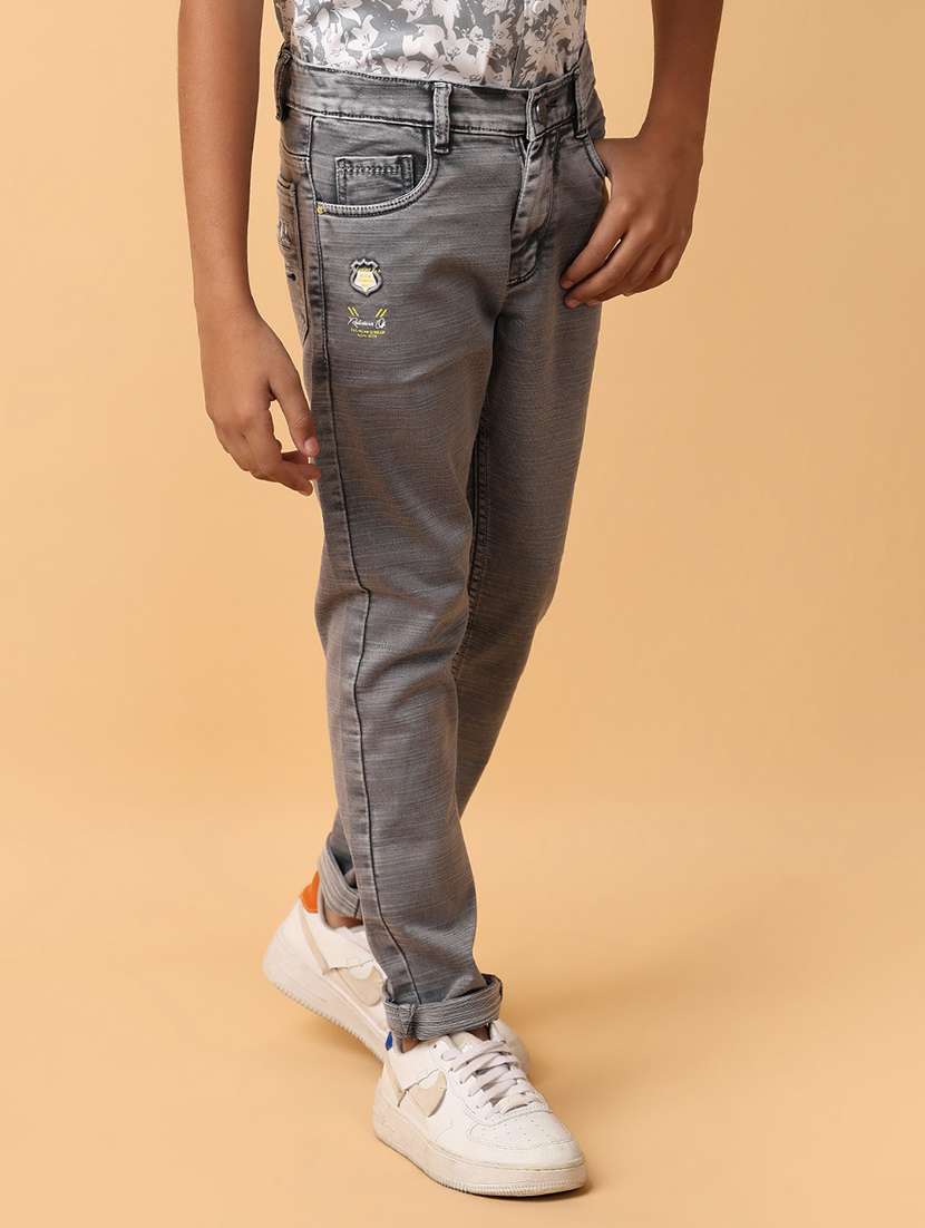 boys grey plain jean - 21244244 -  Standard Image - 3