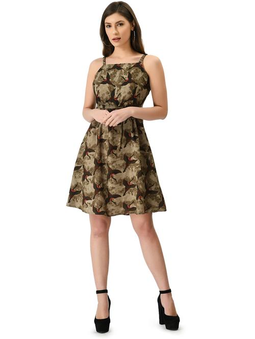 women multicolored printed a-line dress - 21244691 -  Standard Image - 0
