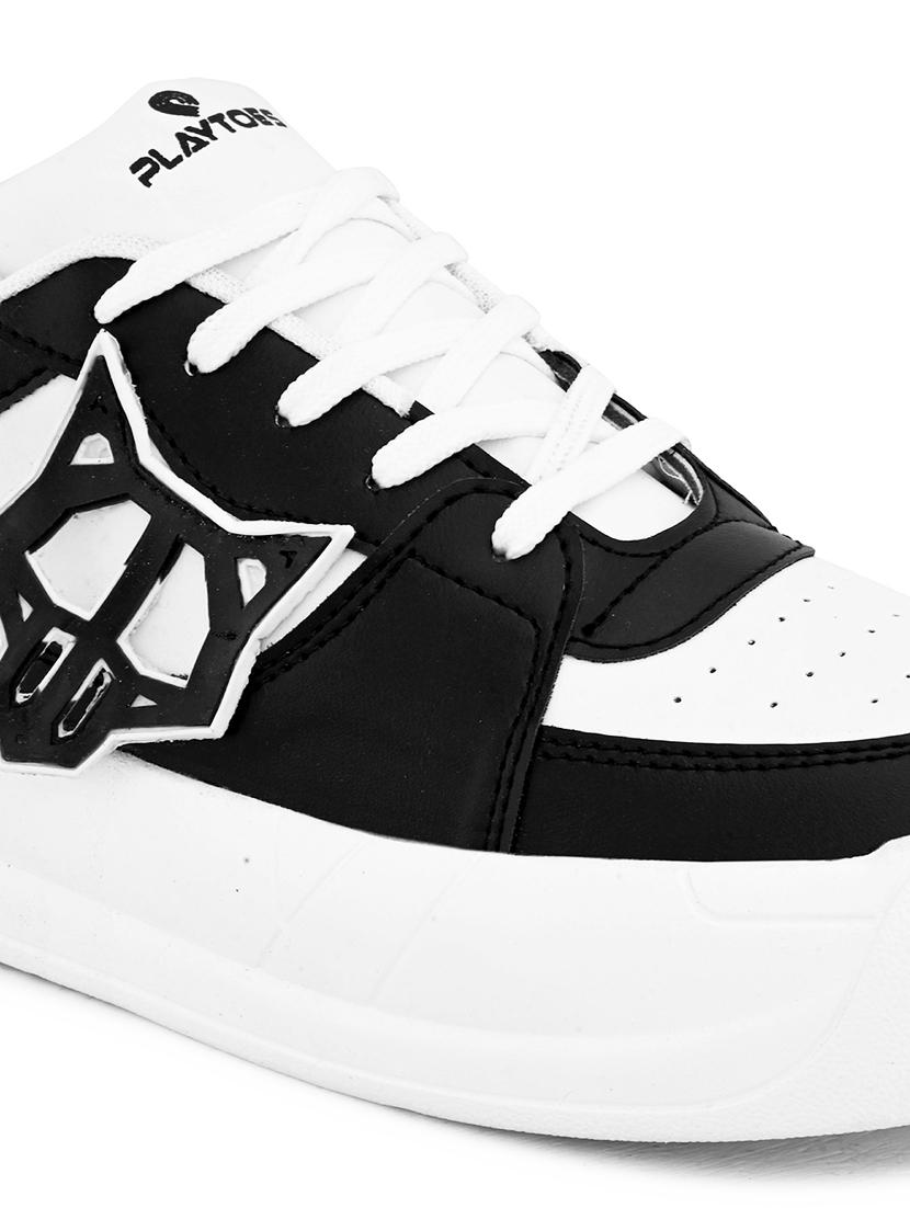 men white lace up sneakers - 21245339 - Standard Image - 3