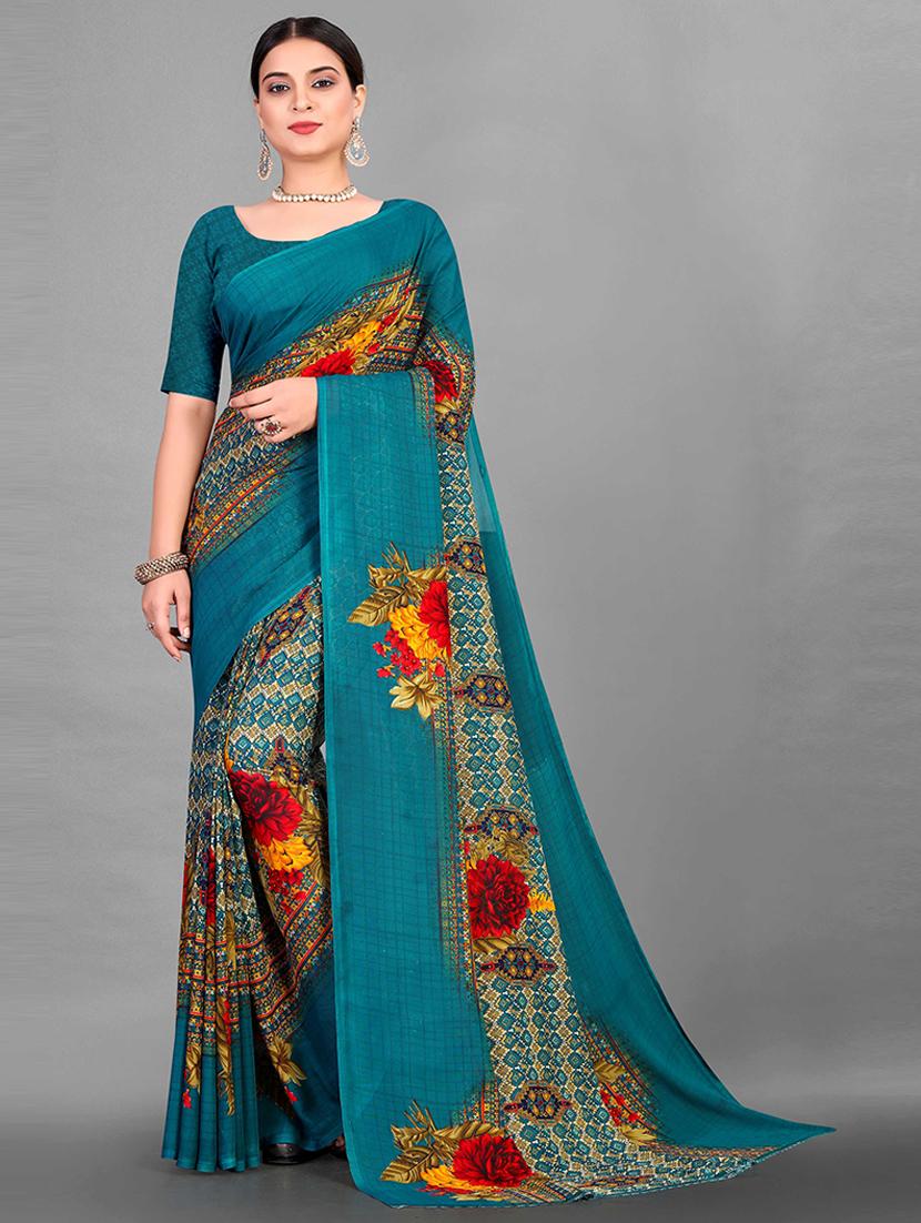 women printed saree - 21246329 - Zoom Image - 0