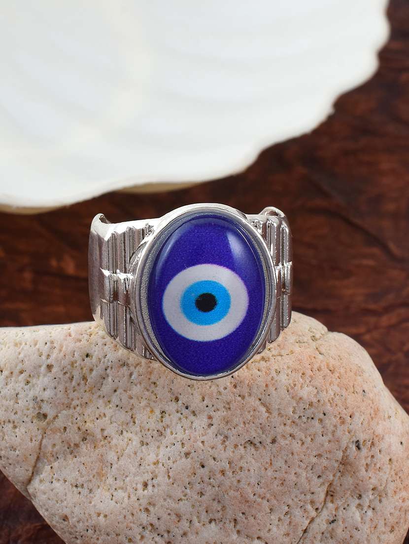 silver brass finger ring