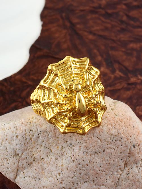 gold brass finger ring - 21246755 - Standard Image - 0