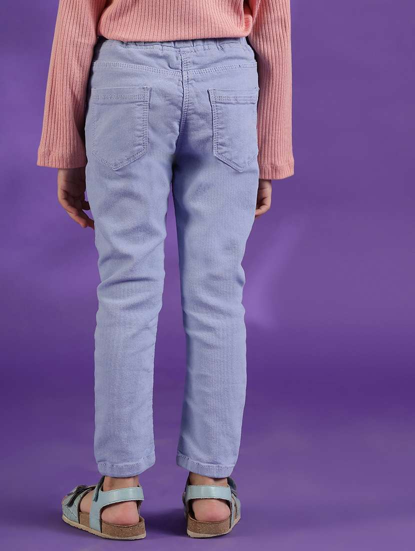 girsl mid rise solid jeggings - 21246874 -  Standard Image - 3