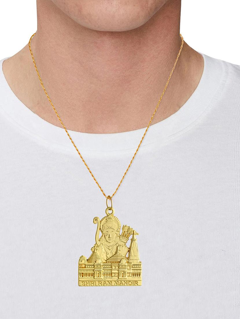 gold brass pendant - 21246876 - Standard Image - 3