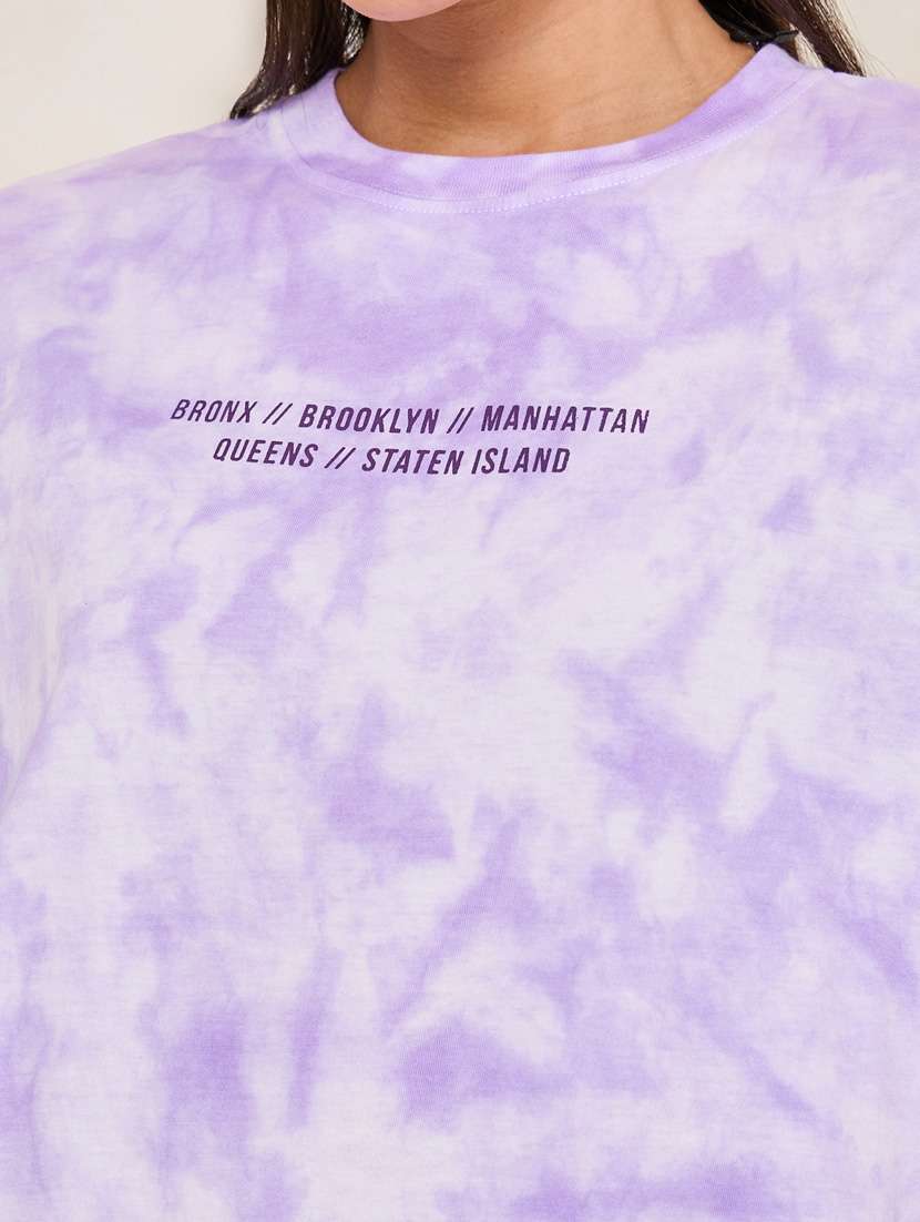 women round neck oversized t-shirt - 21246987 -  Standard Image - 3