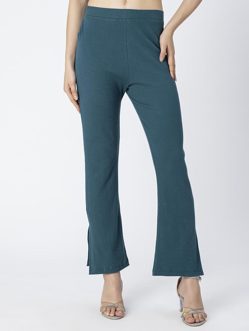 teal blue jersey bootcut trouser - 21247046 - Zoom Image - 0