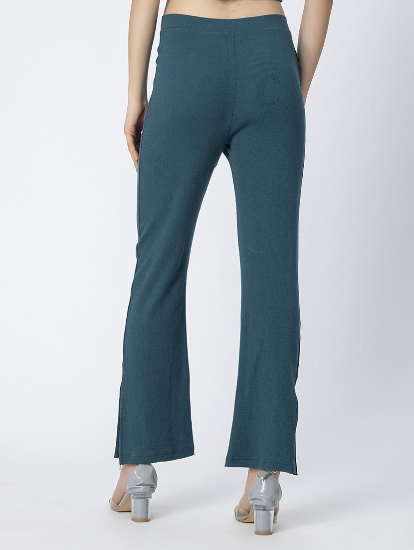 teal blue jersey bootcut trouser - 21247046 - Standard Image - 3