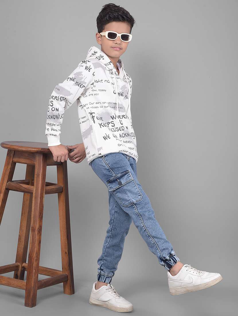 blue cotton blend plain jean - 21247098 -  Standard Image - 5