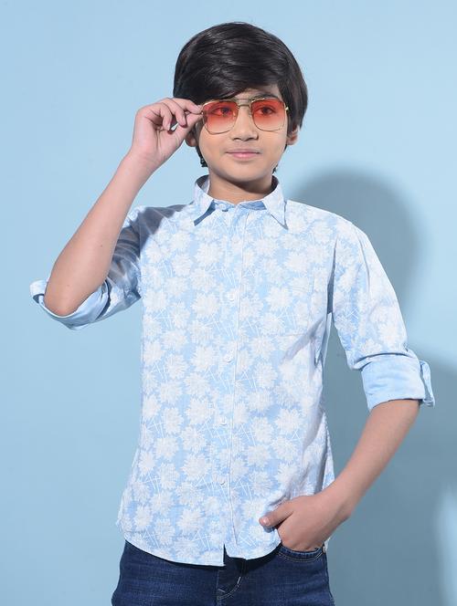 boys long sleeved cotton shirt - 21247168 - Standard Image - 0