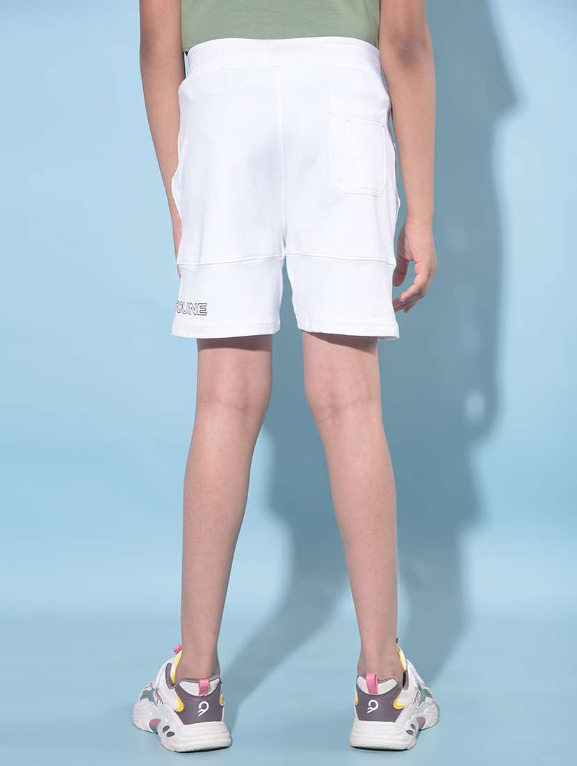 white cotton shorts  - 21247178 -  Standard Image - 3