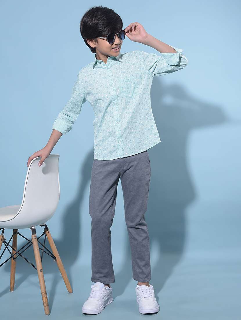 blue cotton chinos trouser - 21247219 -  Standard Image - 5