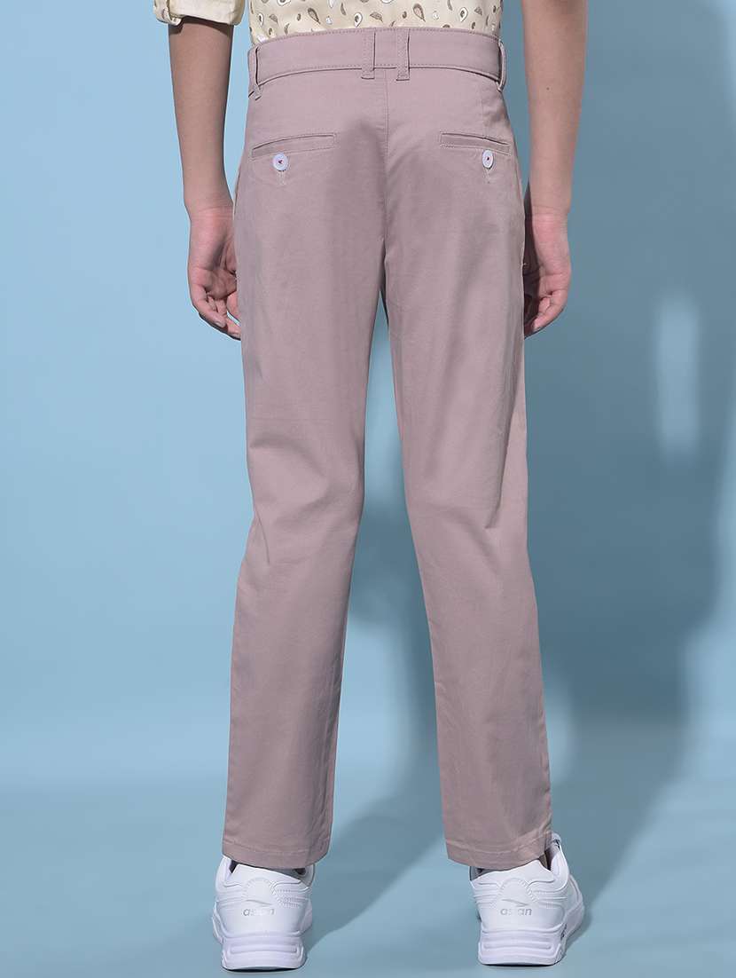 brown cotton chinos trouser - 21247221 -  Standard Image - 3