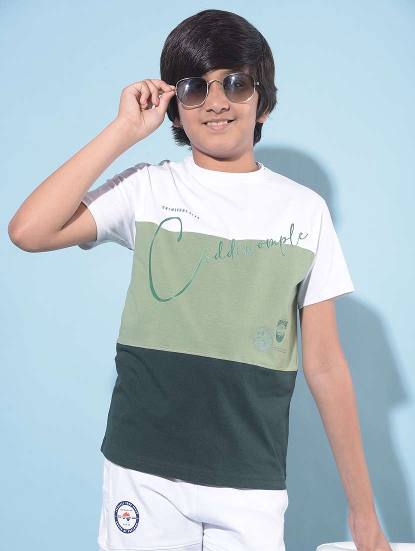 boys short sleeved cotton t-shirt