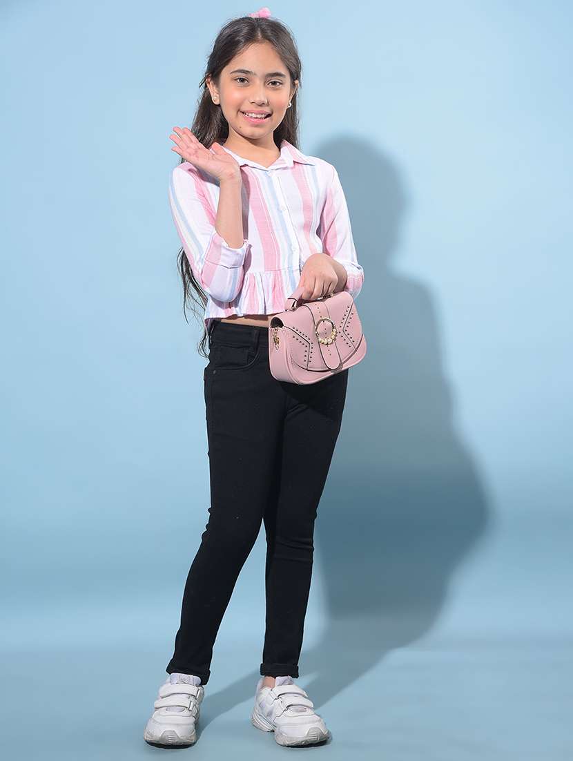 black cotton blend jean - 21247316 -  Standard Image - 5