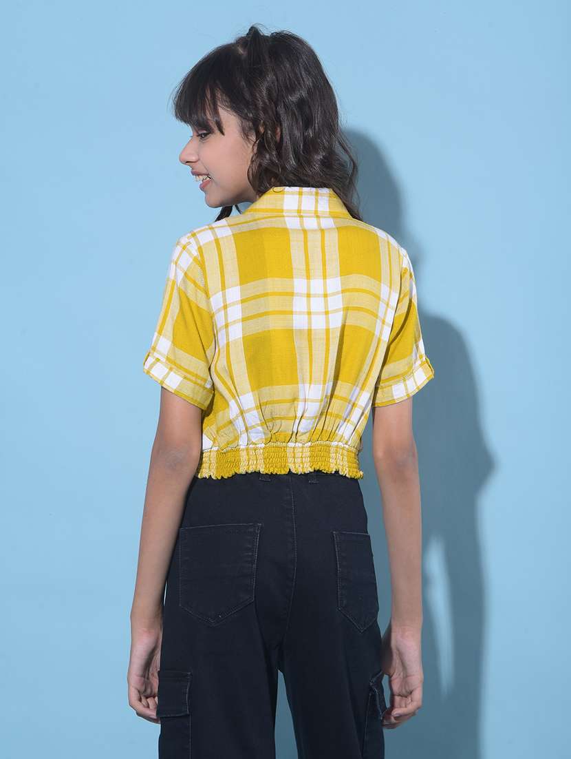 mustard viscose top - 21247345 -  Standard Image - 3