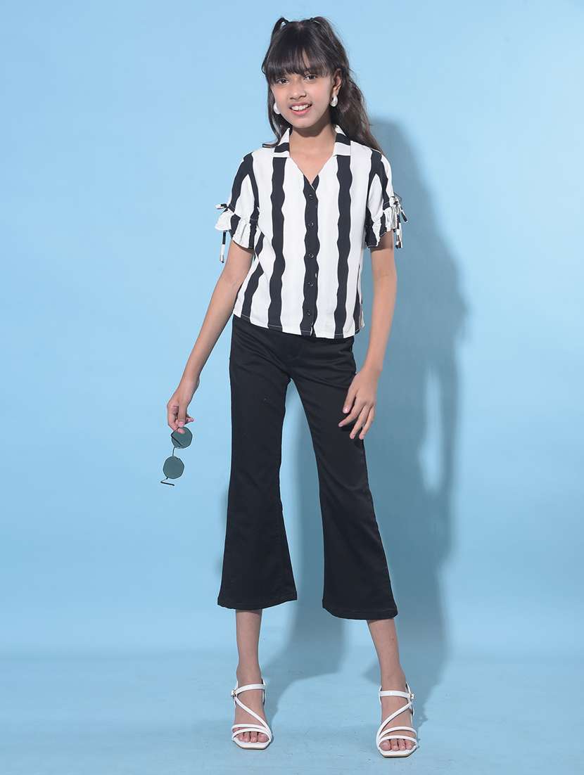 black & white viscose top - 21247349 -  Standard Image - 3