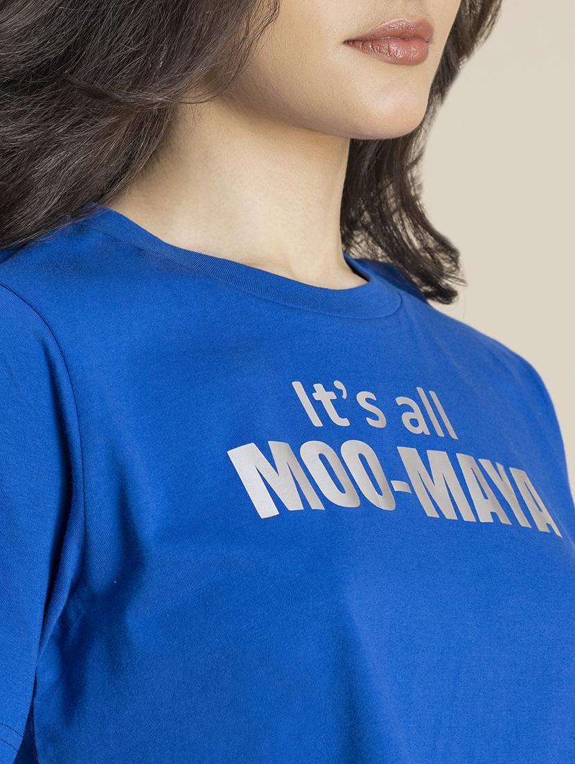 women printed round neck cropped t-shirt - 21247369 - Standard Image - 5
