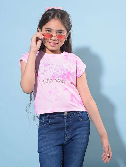 pink cotton regular tee - 21247431 - Standard Image - 0