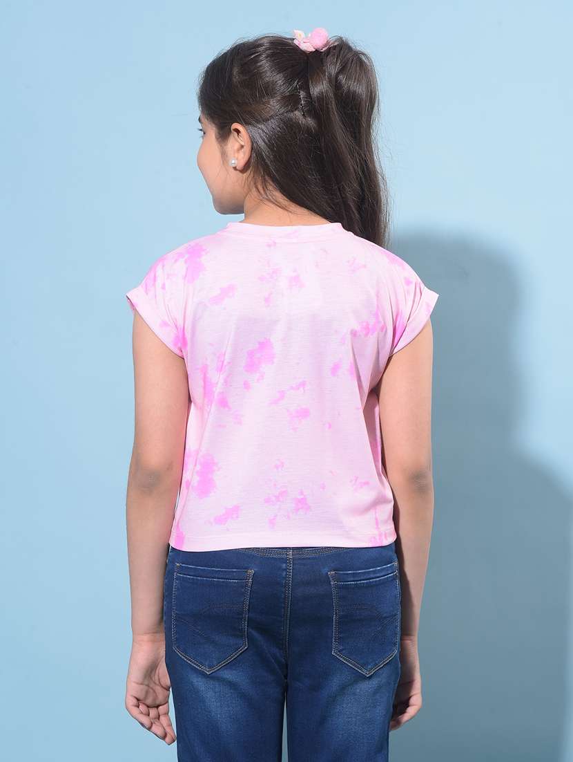 pink cotton regular tee - 21247431 - Standard Image - 3