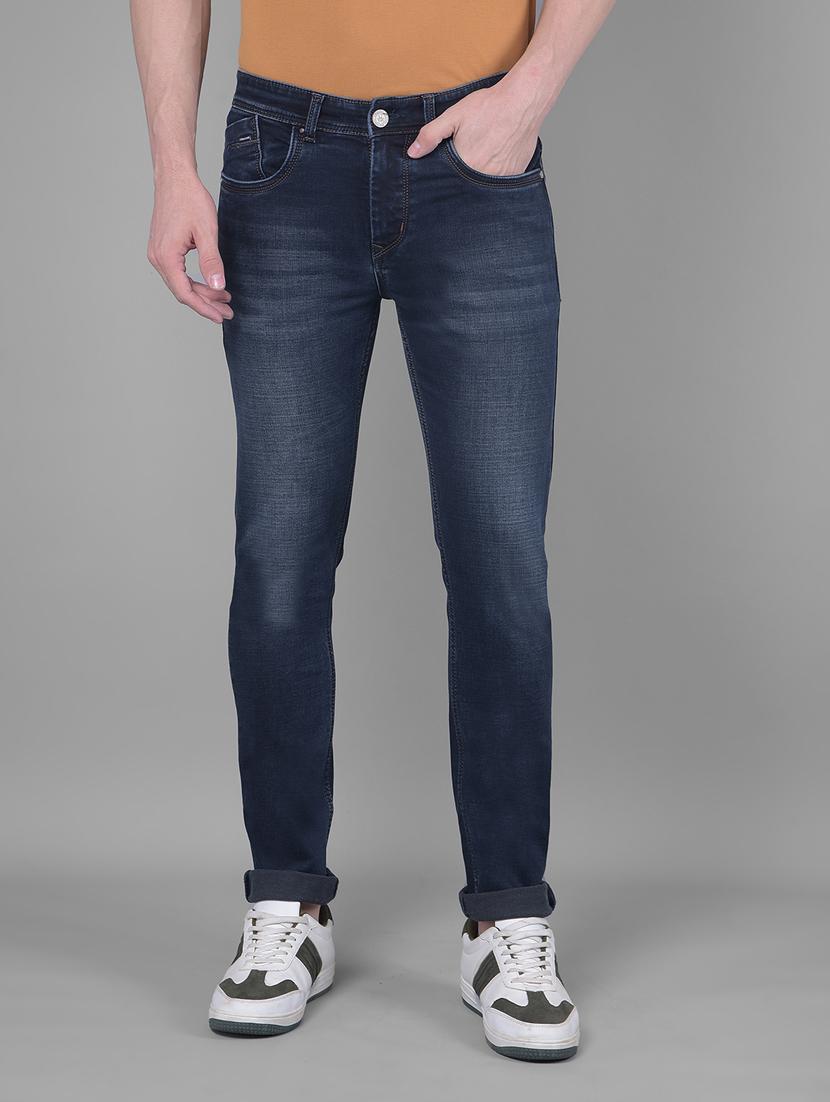 men mid rise plain denim jeans - 21247452 - Zoom Image - 0
