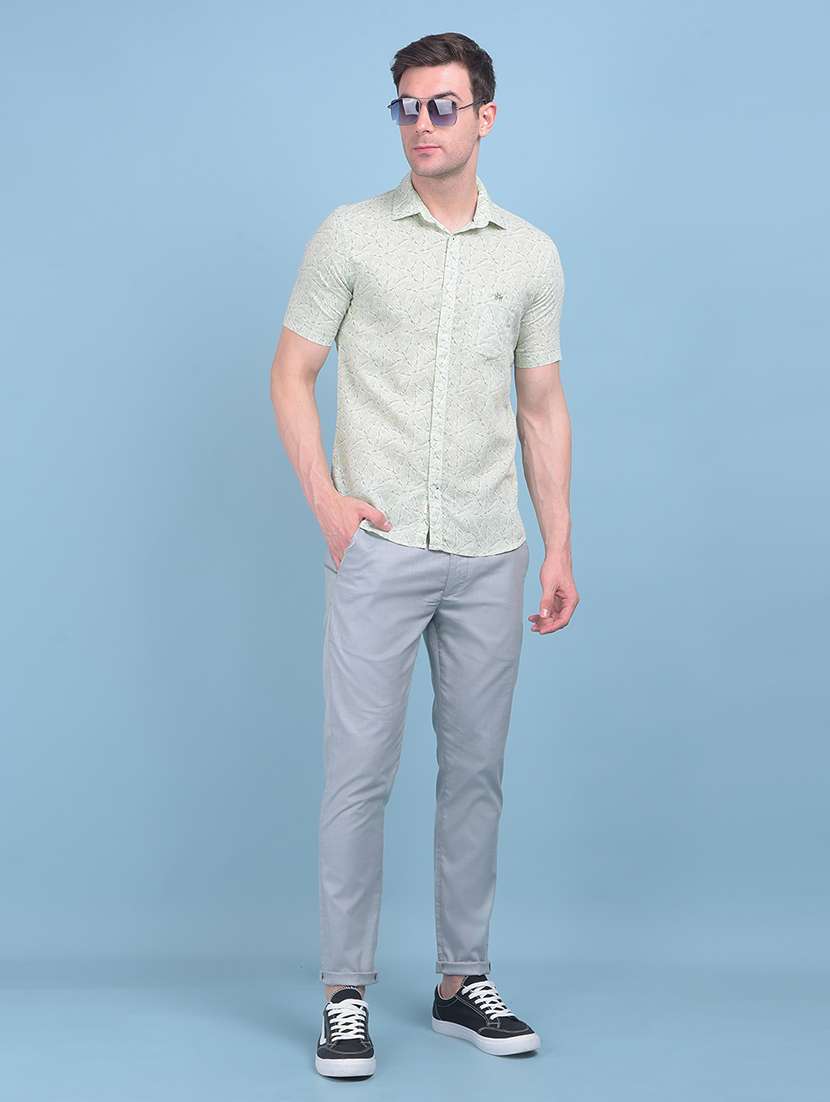 men neo mint printed short sleeve casual shirt - 21247565 -  Standard Image - 5