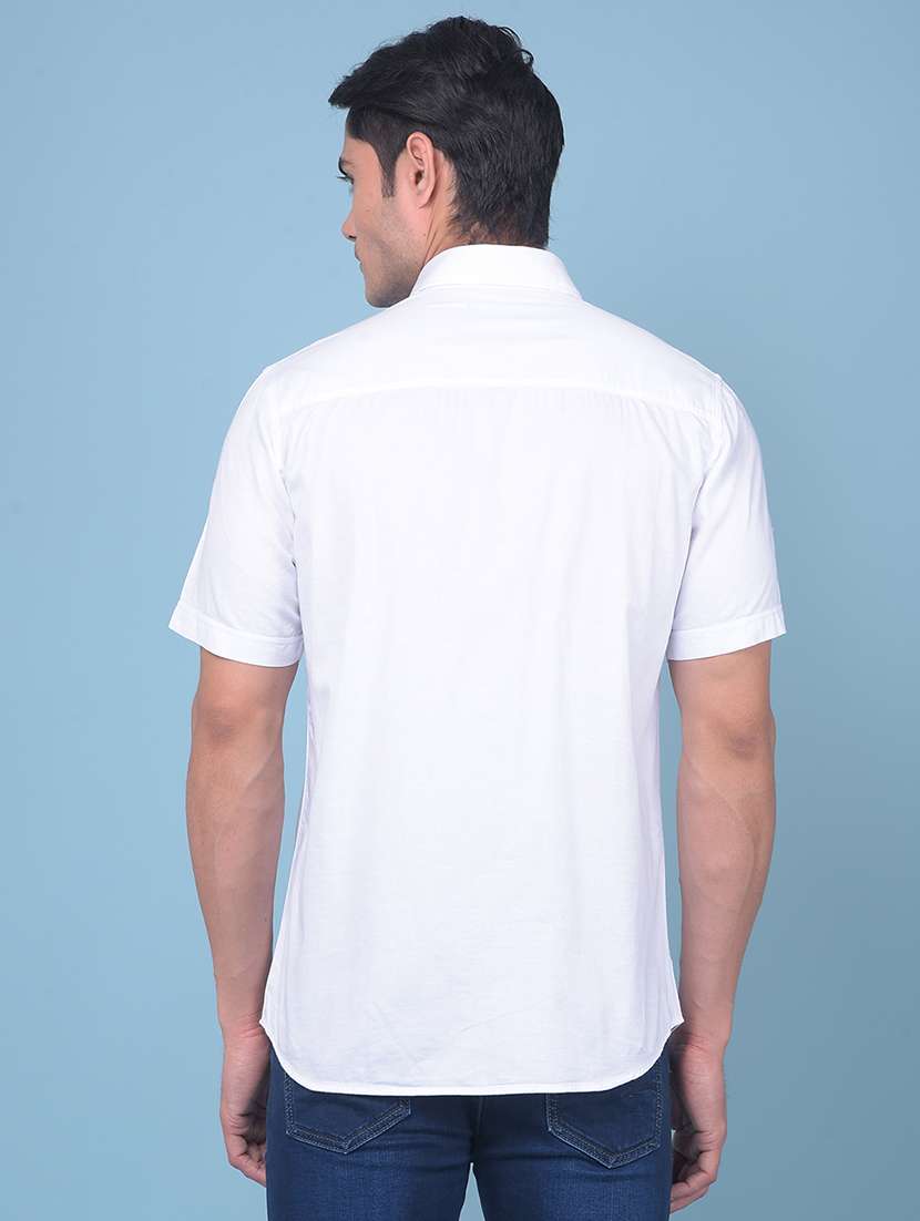 white cotton casual shirt - 21247586 -  Standard Image - 3