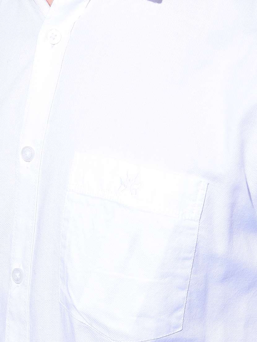 white cotton casual shirt - 21247645 -  Standard Image - 5