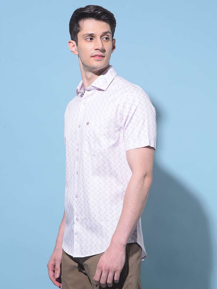 men printed casual shirt