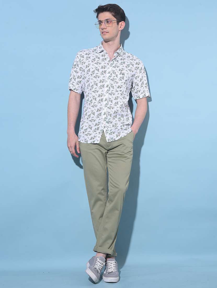 men printed short sleeve casual shirt - 21247692 - Standard Image - 3